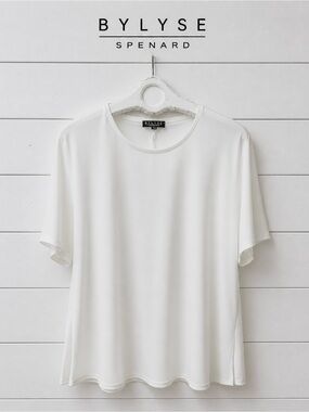 BY LYSE SPÉNARD – White Tunic T-Shirt XL